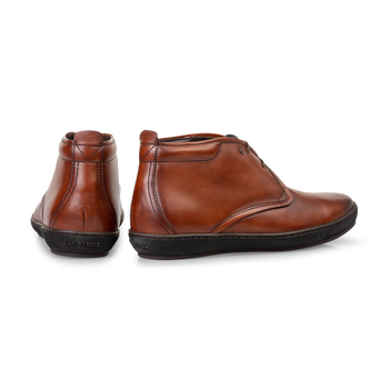 Veterboot kalfsleer donker cognac