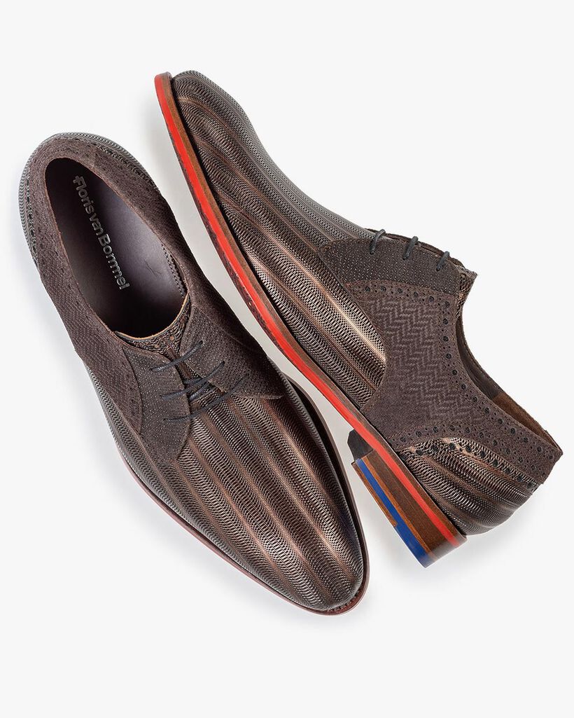 Veterschoen metallic brons