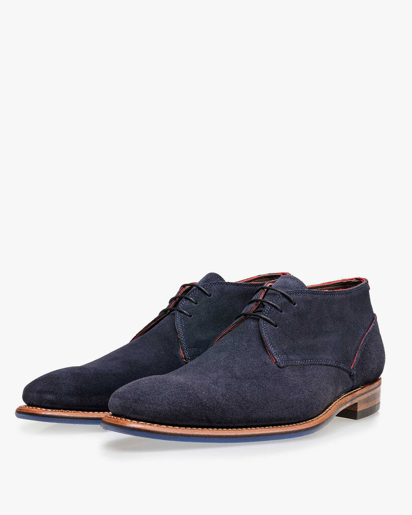 Veterboot su&egrave;de blauw