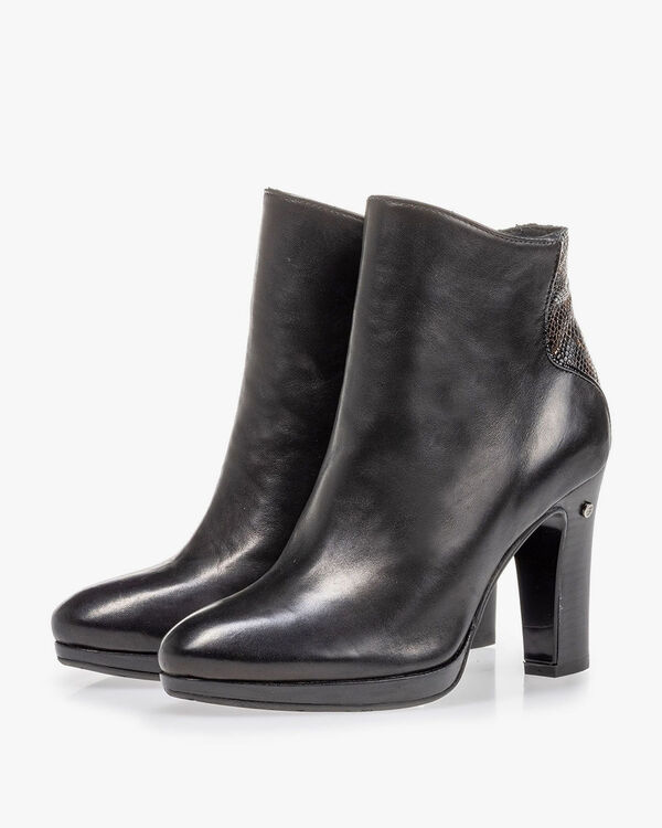 Ankle boot black nappa leather
