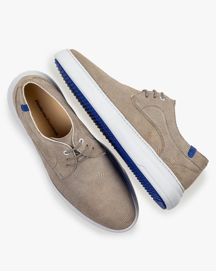 Sneaker geprint su&egrave;de zand