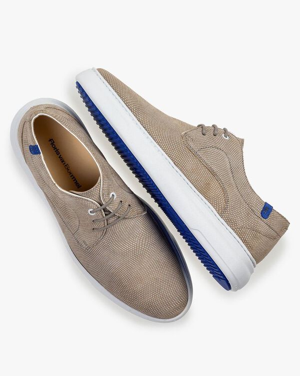 Sneaker geprint su&egrave;de zand