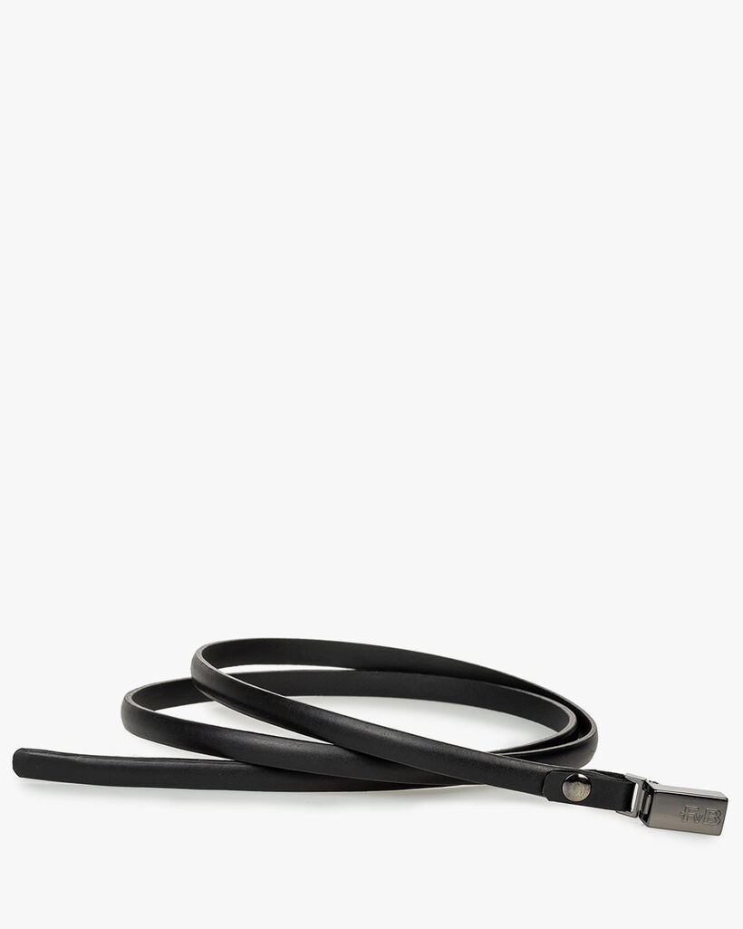Riem kalfsleer zwart