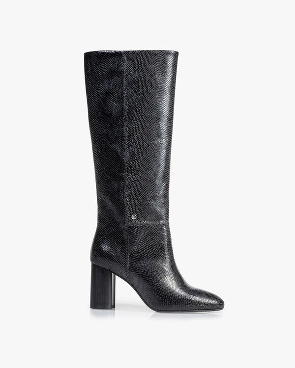 Laars reptielenprint zwart