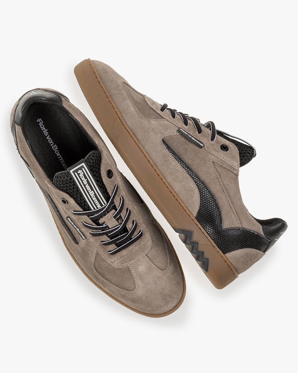 Sneaker suede taupe 16342 55 Floris van Bommel Official