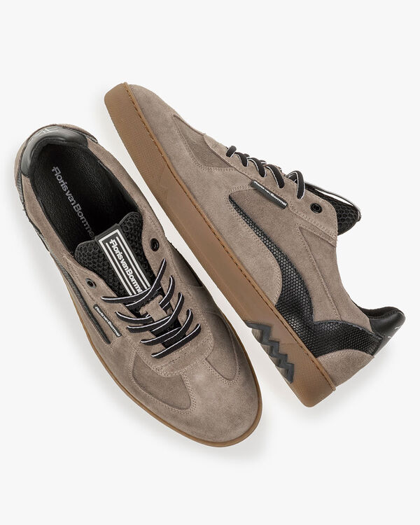 Sneaker suede taupe