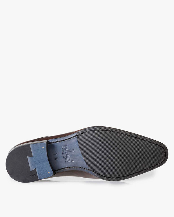 Donkerbruine kalfsleren veterschoen