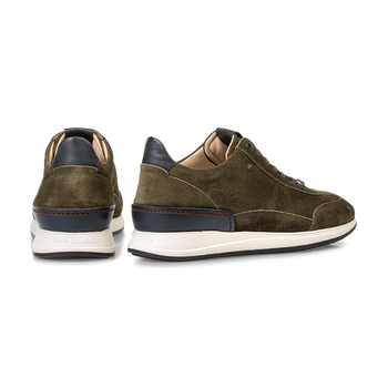 Sneaker suede dark green