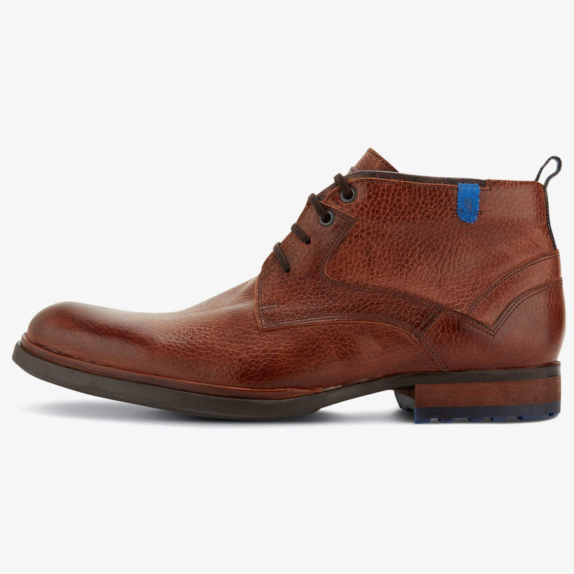 Floris van Bommel cognac leren heren veterboot