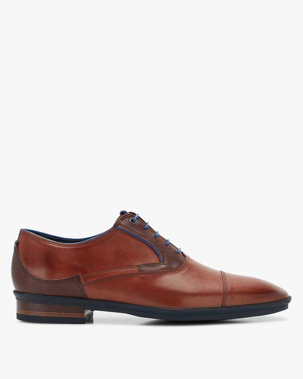 Veterschoen kalfsleer cognac SFM-30095-23-01 | Floris van Bommel®