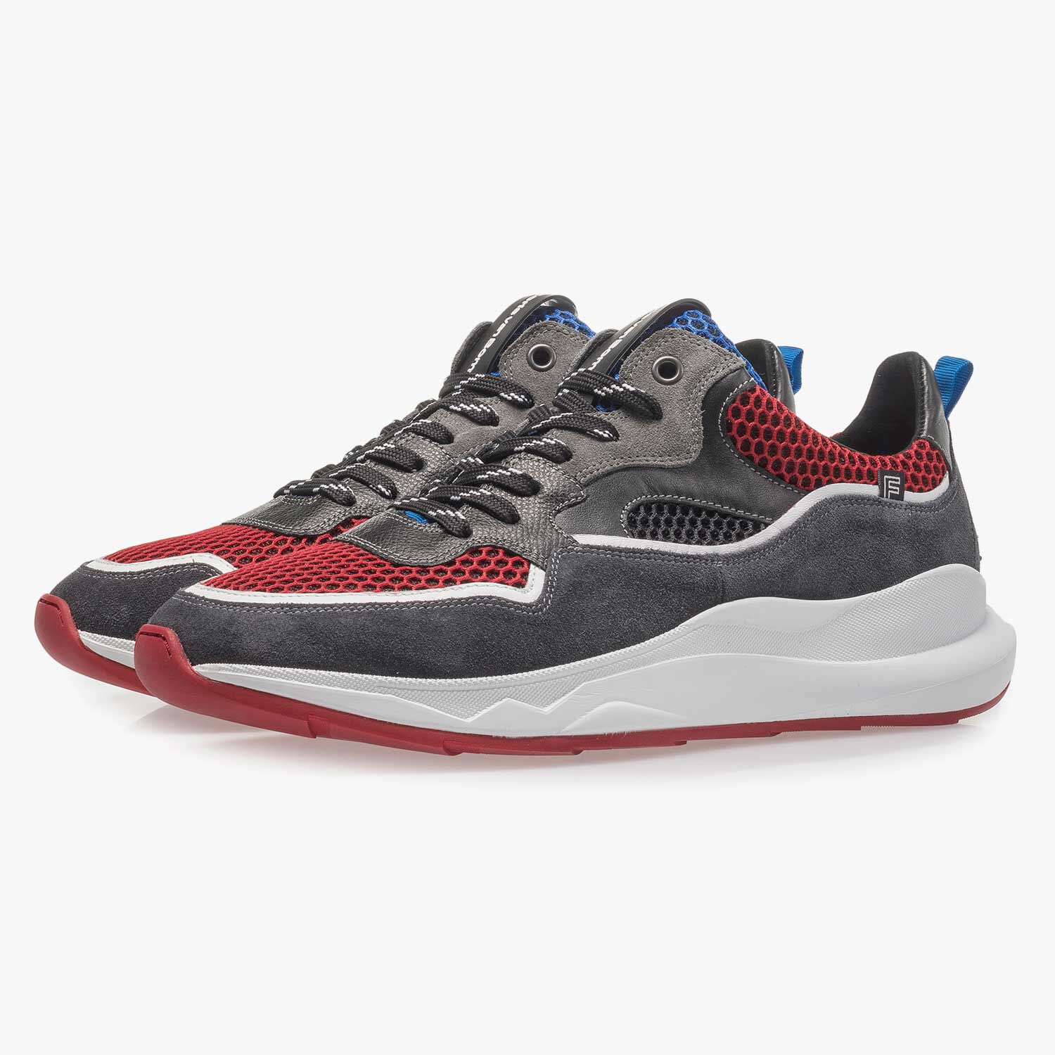 Grijze suède sneaker 16269/08 | Floris van Bommel Official®