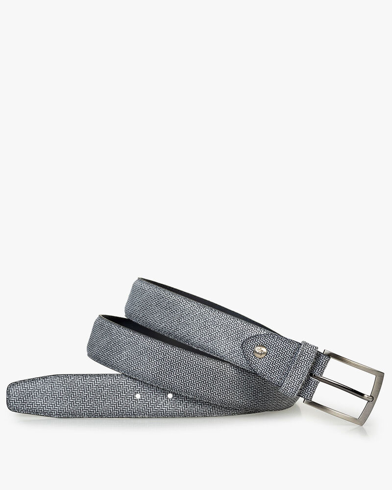 Riem geprint su&egrave;de zwart/wit