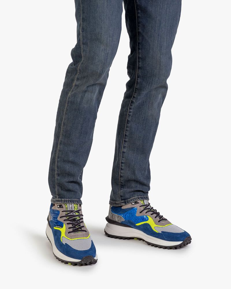 Noppi sneaker su&egrave;de blauw