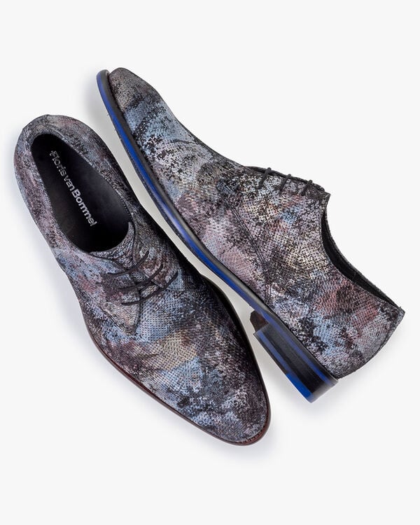 Veterschoen su&egrave;de donkerrood