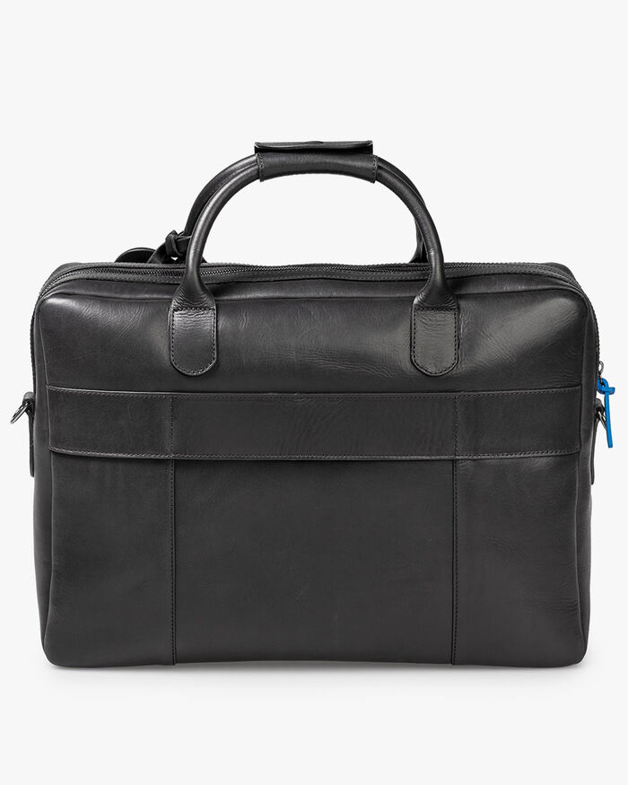 Office bag leer zwart