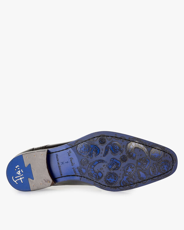 Zwarte kalfsleren veterschoen