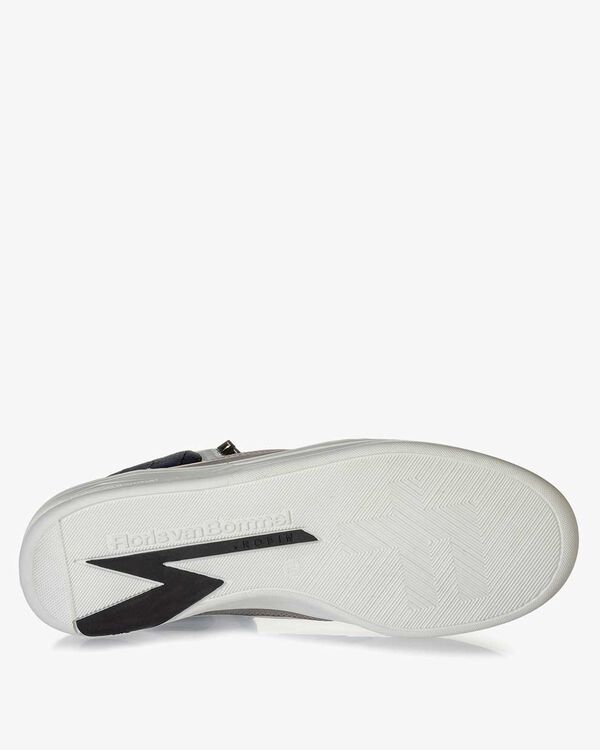 High-top sneaker calf leather white