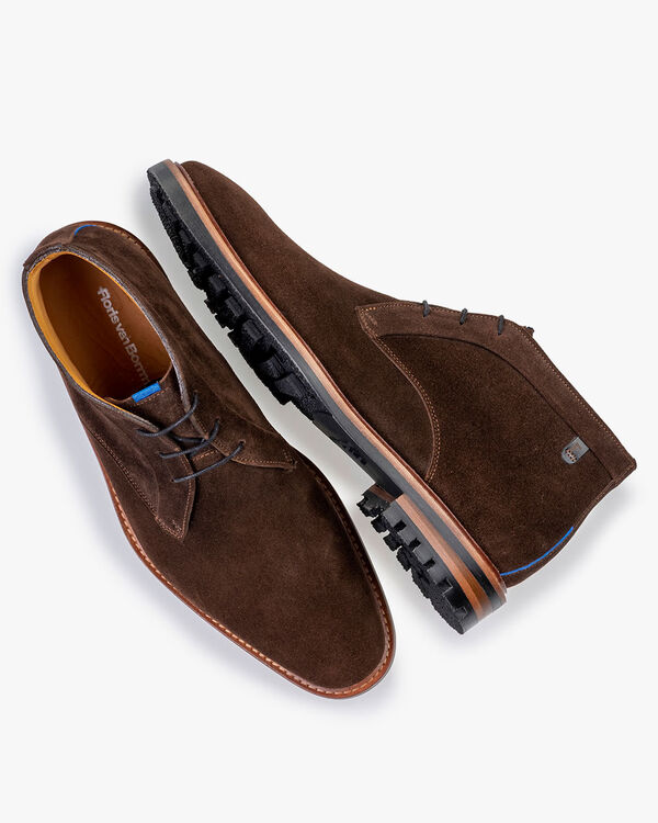 Veterboot su&egrave;de donkerbruin