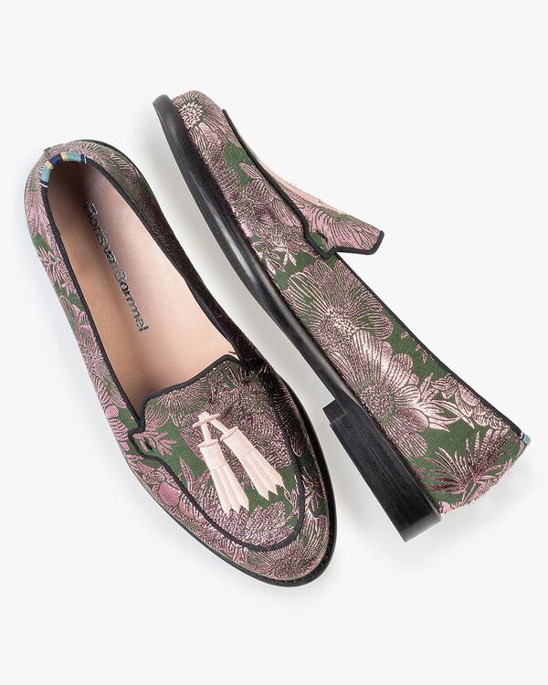 Loafer groen met print