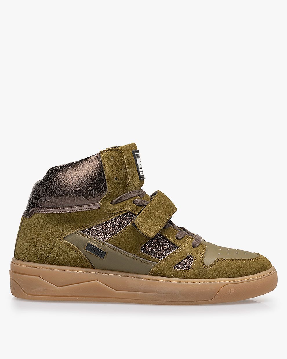Sneakers shop donkergroen dames