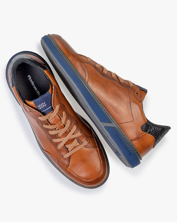 Sneaker kalfsleer cognac