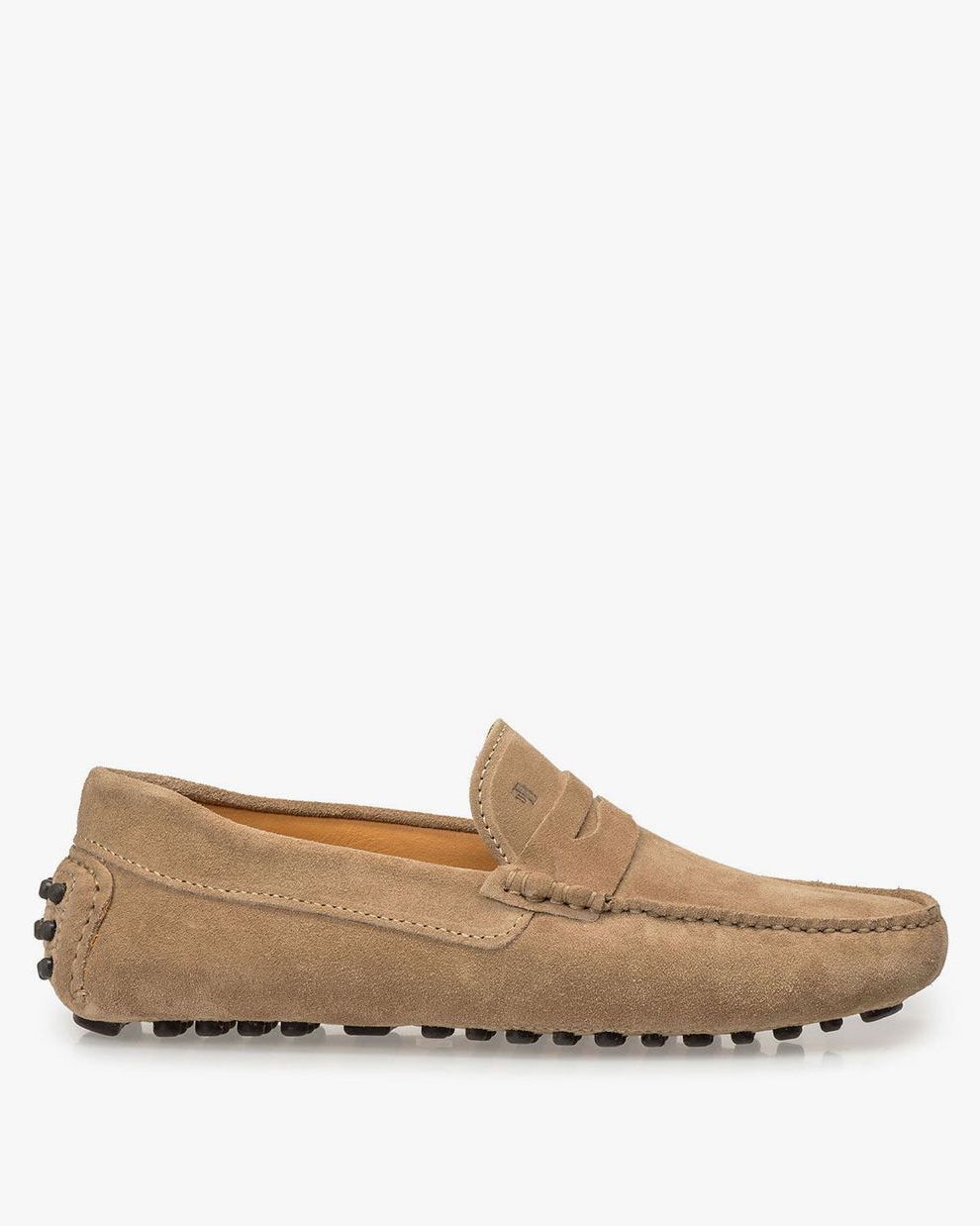 Mocassin suède taupe SBM-40019-34-01 | Floris van Bommel Official®