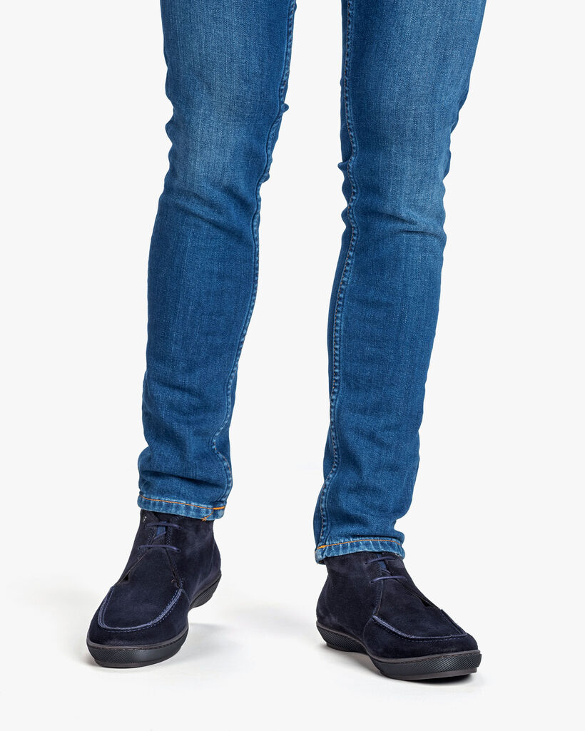 Veterboot su&egrave;de donkerblauw