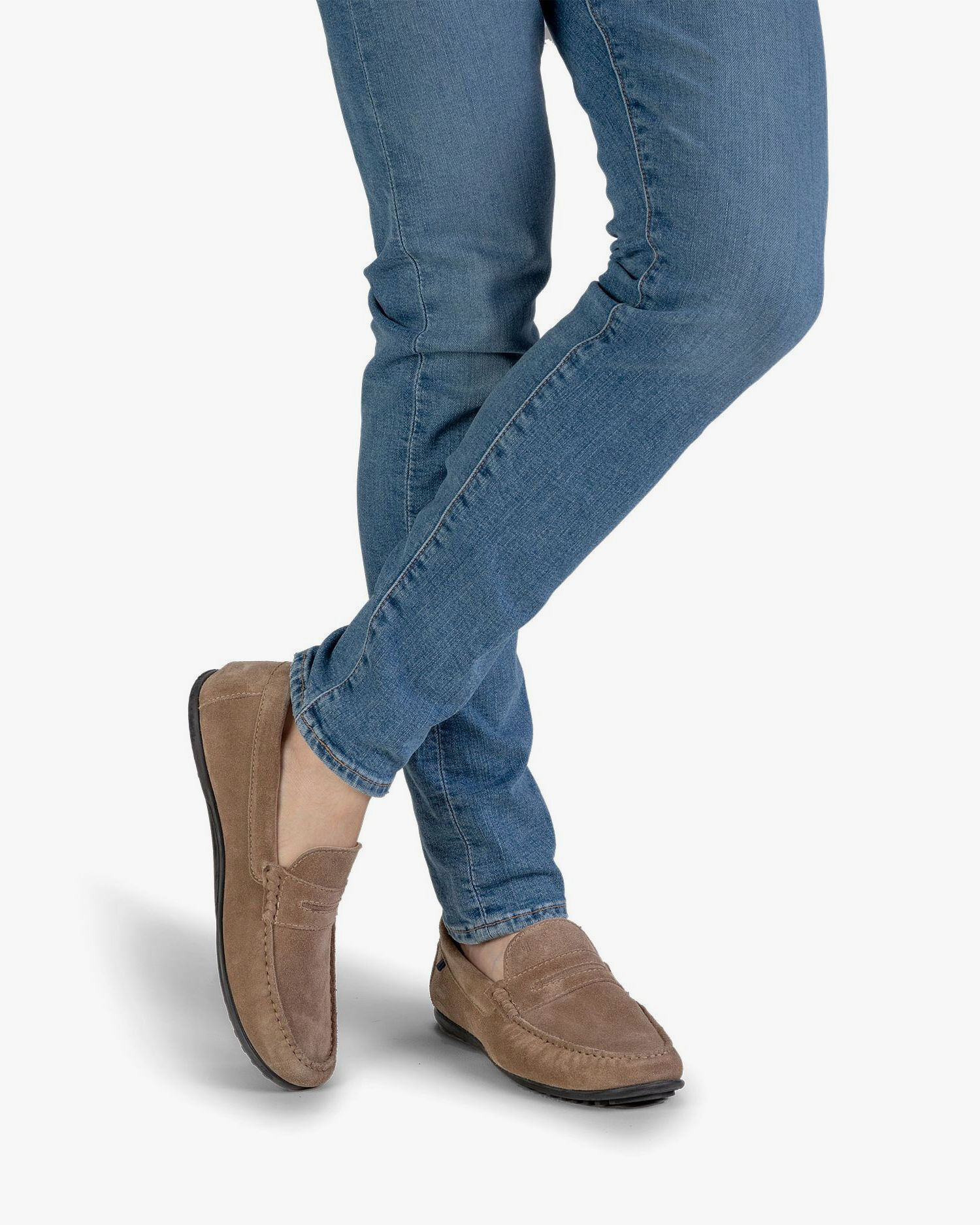 Moccasin suede leather sand 15043/03 | van Bommel Official®