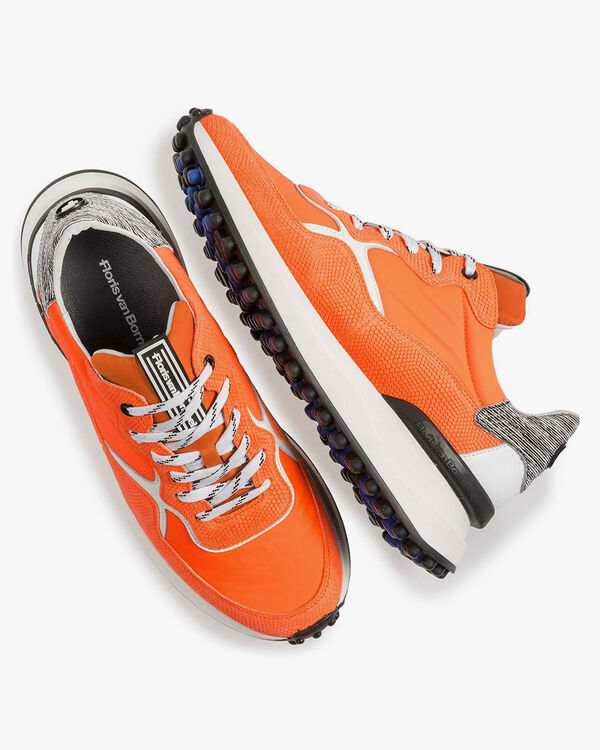 Oranje sneaker met print