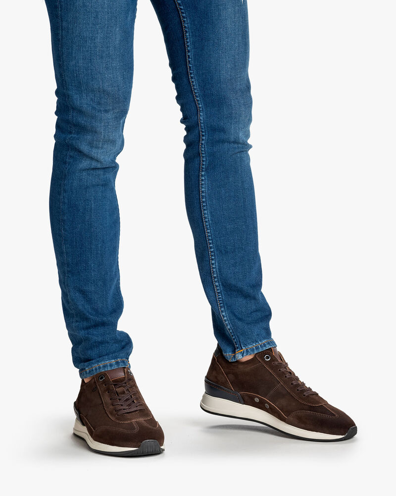 Sneaker suede dark brown