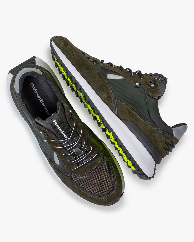 Sharki sneaker suede dark green