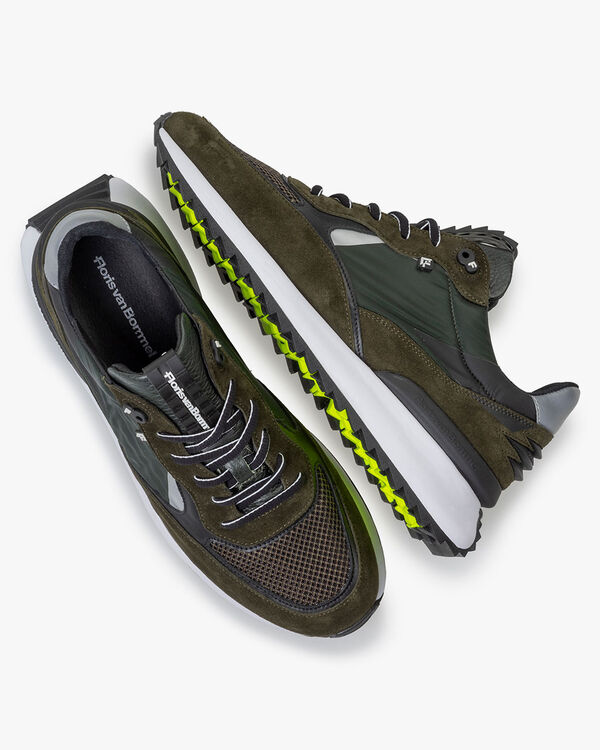 Sharki sneaker suede dark green