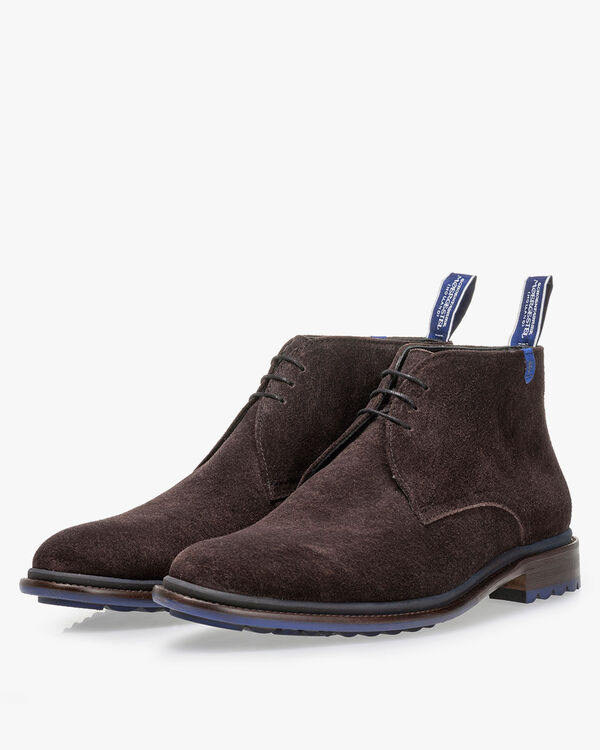 Veterboot su&egrave;de donkerbruin