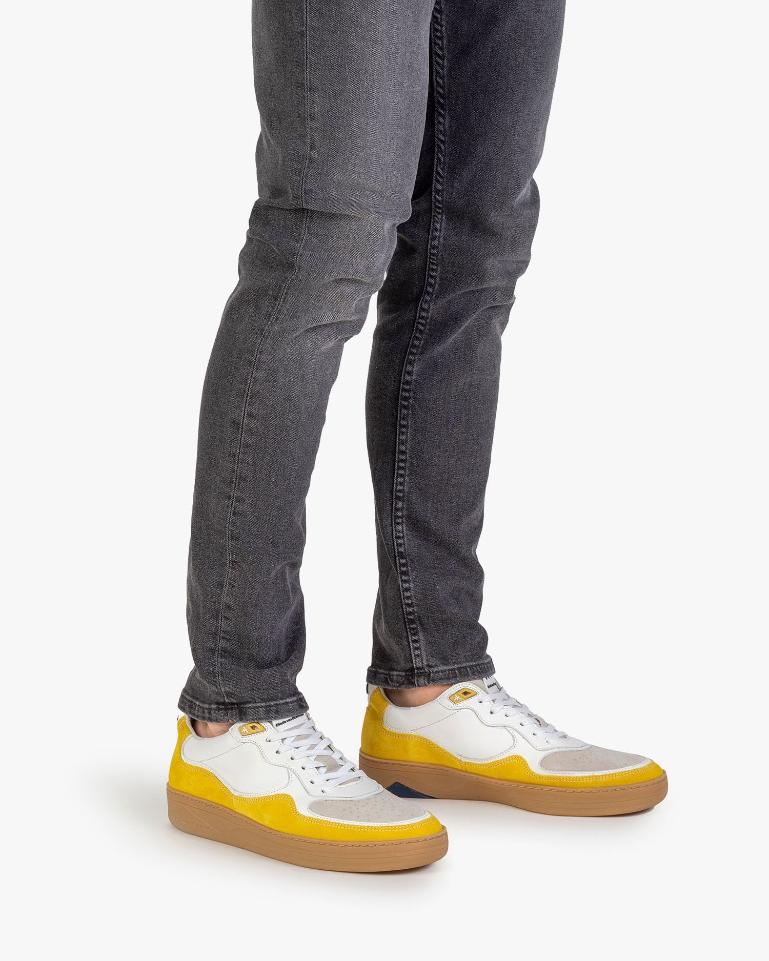 Floris Van Bommel SFM-10091-70-01 Sneaker Geel - De Roos Schoenen Breda