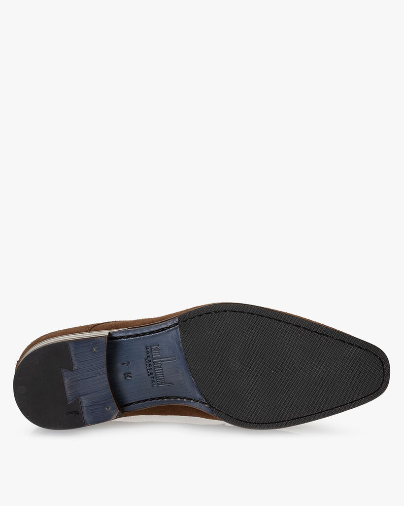 Lace boot suede brown