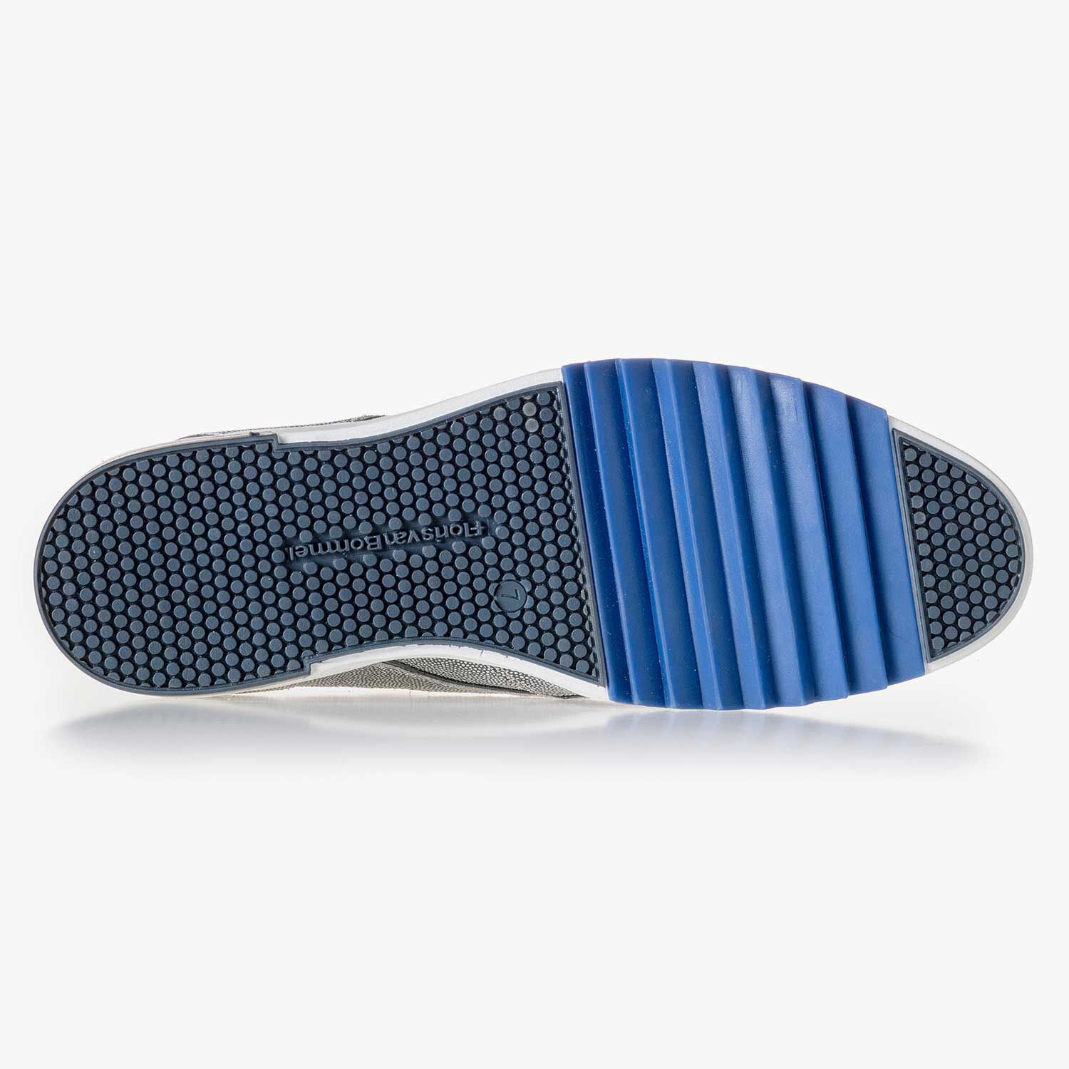 Sneakers heren Grijze suede sneaker Floris van Bommel Official