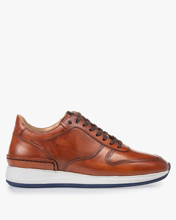 Sneaker kalfsleer cognac