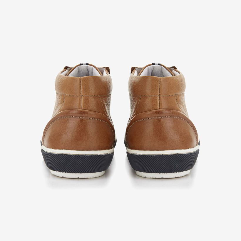 Floris van Bommel cognac leren heren veterboot