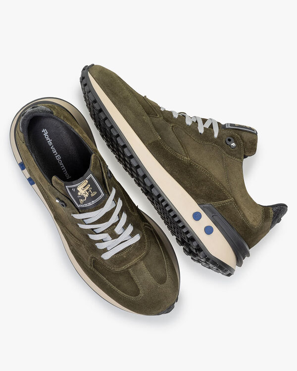 Vinti sneaker suede dark green