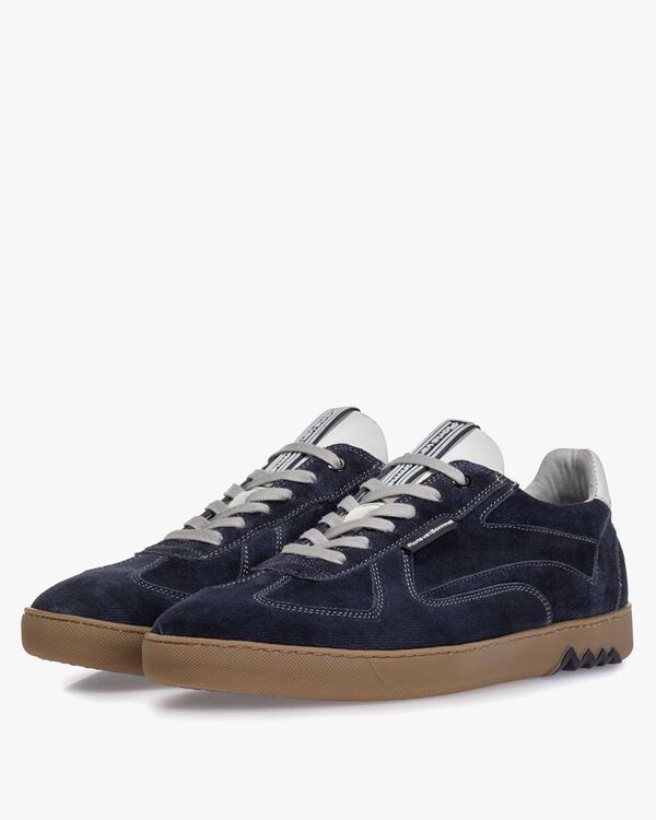 Sneaker blue suede leather