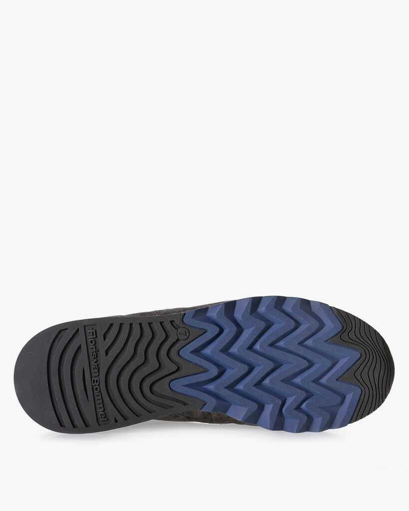 Nineti sneaker su&egrave;de donkergrijs