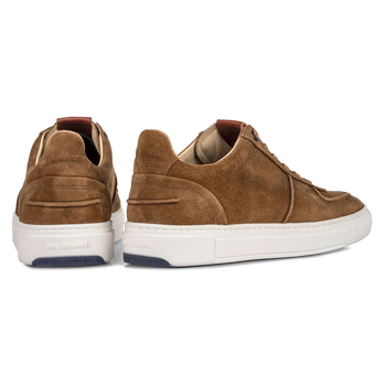 Sneaker cognac-coloured suede leather