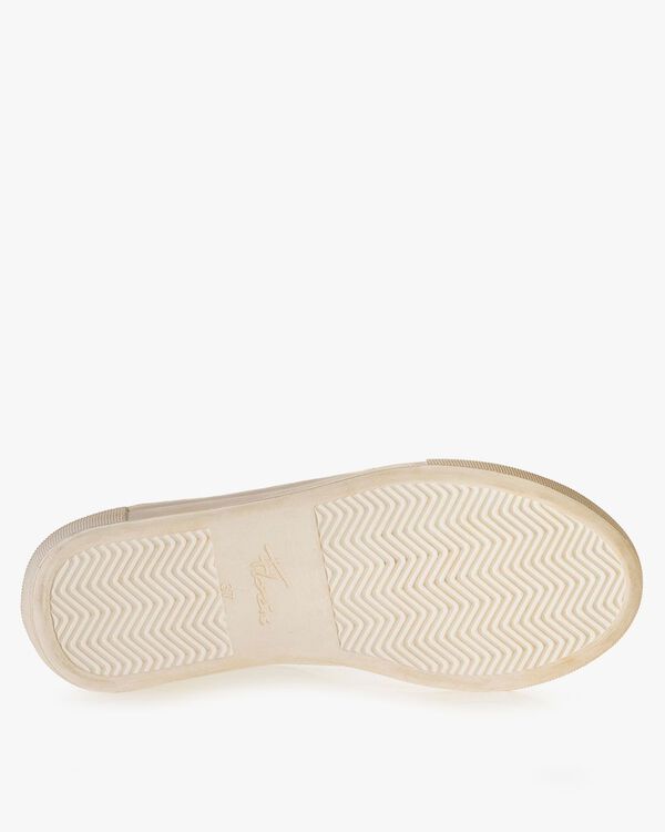 Sneaker geprint leer wit