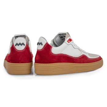 Sneaker su&egrave;de rood