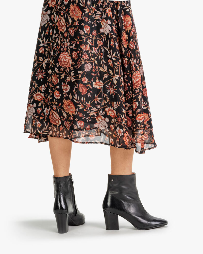 Ankle boot nappa leather black