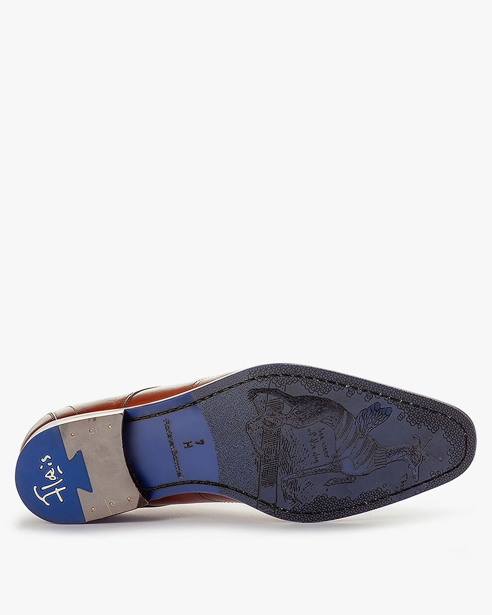 Lace-up shoes men De Stijler 42.00 Dark cognac | Floris van Bommel