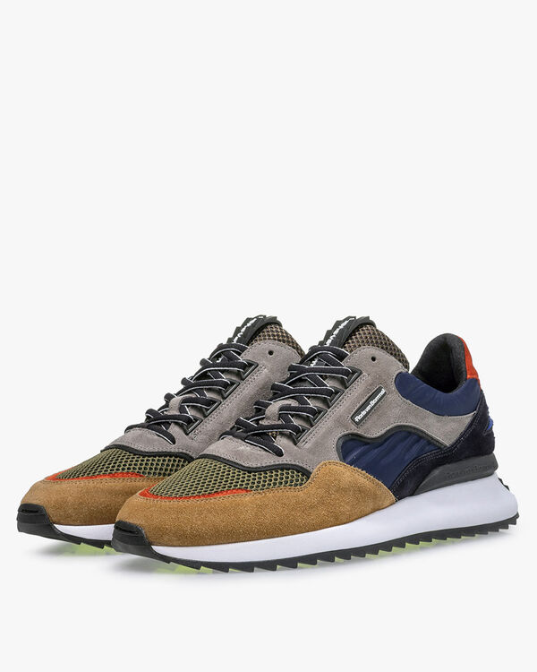 Sharki sneaker su&egrave;de grijs