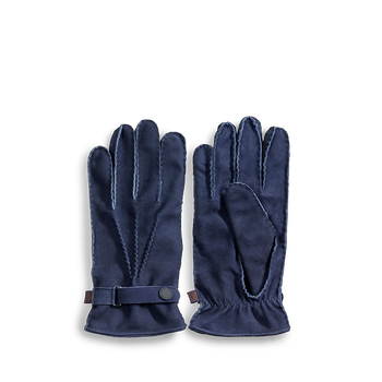 Handschoenen suède blauw