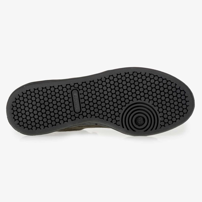 Floris van Bommel olijfgroene suède dames sneaker
