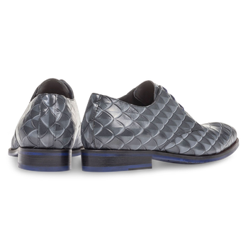 Premium grey lace shoe with print